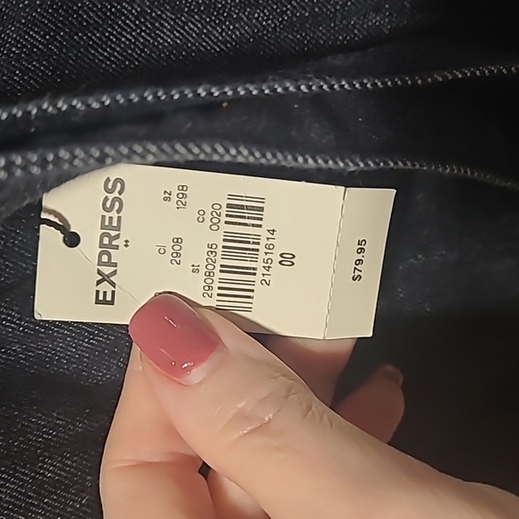 Express sz 00 paperbag waist jeans with belt new WJ39 - Picture 2 of 5